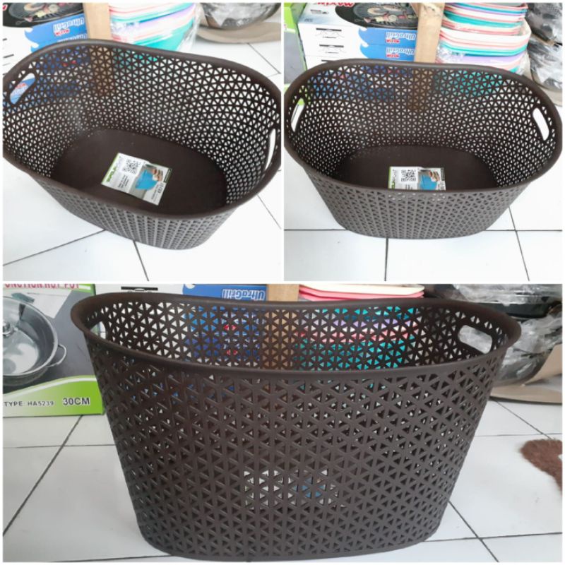 KERANJANG LAUNDRY WAPOLIN PLASTIK