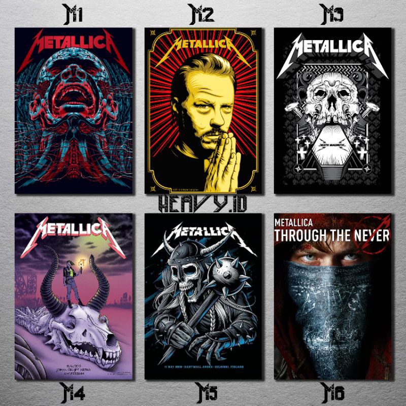 POSTER BAND A3 METALLICA
