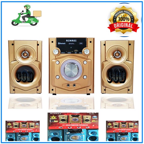 SPEAKER AKTIF RINREI SR 878 D SALON AKTIF SUBWOOFER BASS BOOSTER BLUETOOTH - USB - RADIO - DUAL KARAOKE SUARA EMPUK MANTAP