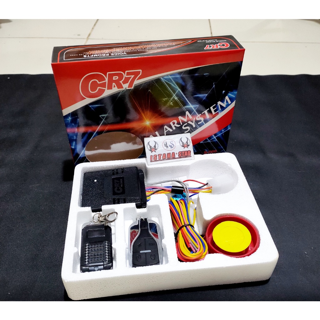 Alarm Motor Remote CR7 Fitur Lengkap / Motorcycle Alarm System'CR7