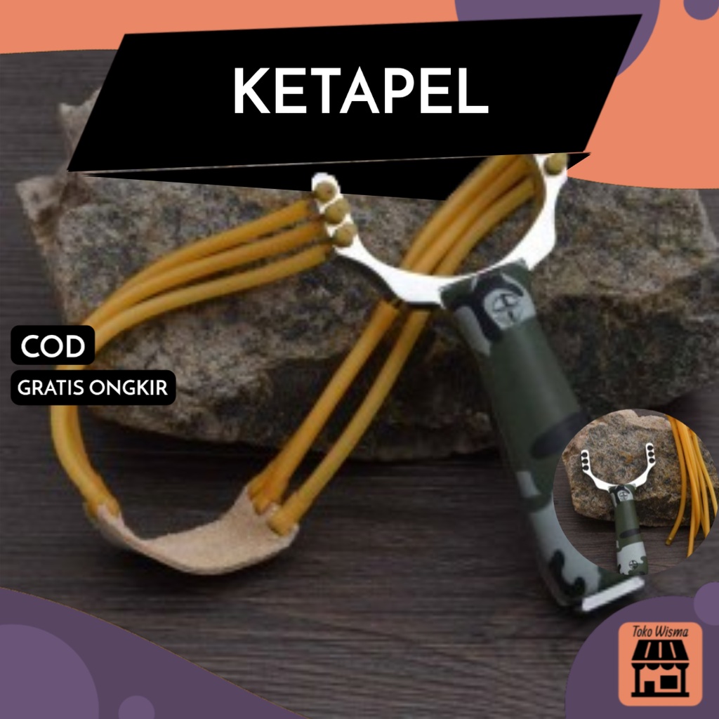 Ketapel Aluminium Ketapel berburu Ketapel slingshot Ketapel Besi Camoflase Ketapel Aluminium Berburu