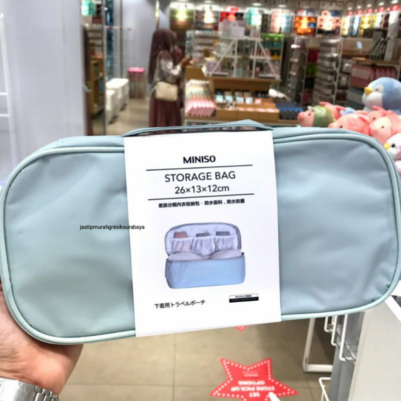 TRAVEL ORGANIZER UNDERWEAR STORAGE BAG MINISO UNDERWEAR BAG TAS DALEMAN