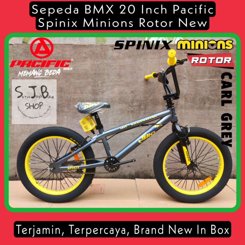 Sepeda BMX 20 Inch PACIFIC SPINIX MINIONS ROTOR New Steel Ban Jumbo