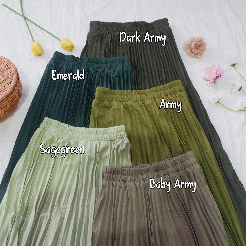 PLEATED SKIRT / ROK PLISKET MURAH BY ARUNA OUTFIT