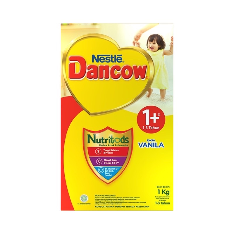 

Dancow 1+ Nutritods 1kg Rasa Vanila & Madu (1-3 Tahun)