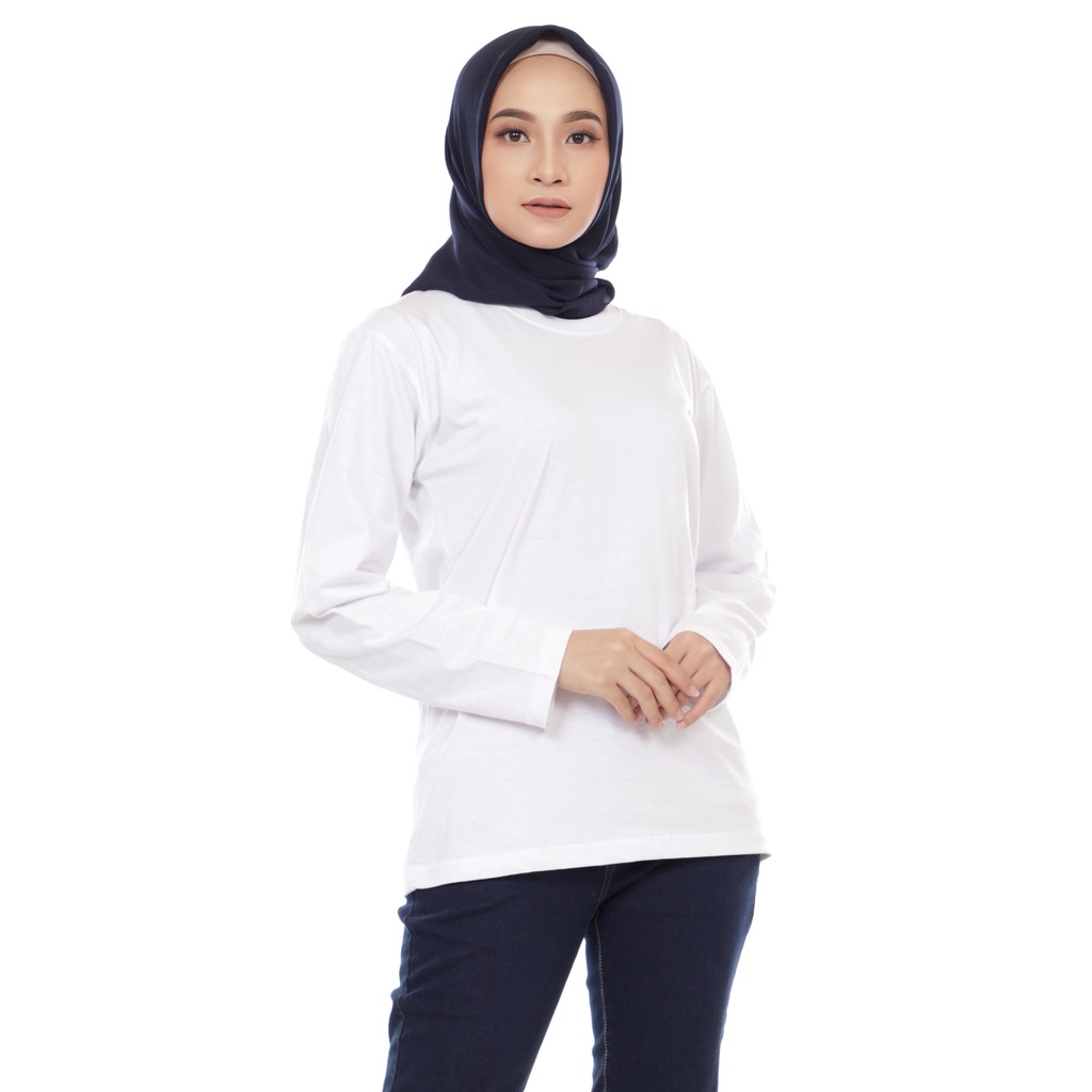 KAOS POLOS LENGAN PANJANG / OVERSIZE T-SHIRT / KAOS OVERSIZE / LONG SLEEVE T-SHIRT /KAOS BAHAN KATUN