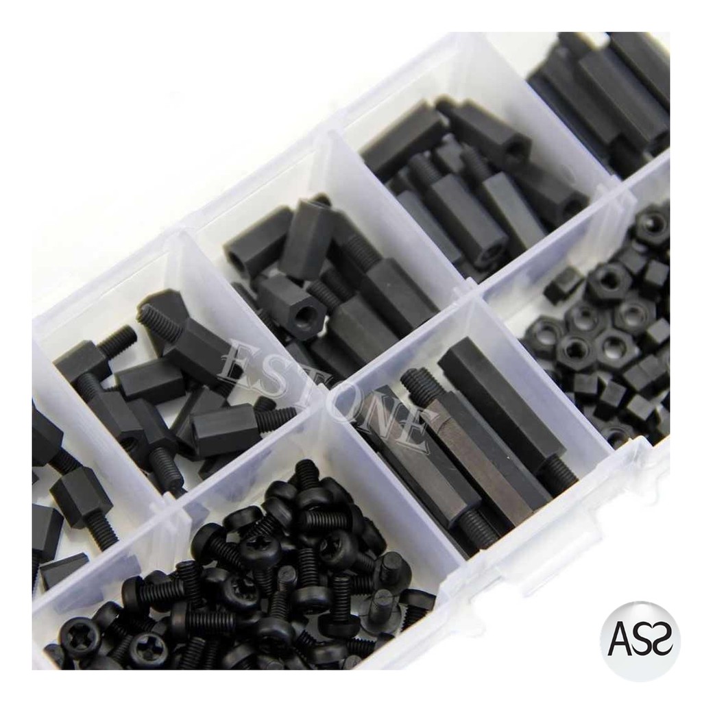 ASS Shop - XHHD Set Stand-off Spacer Kit Nylon M3 180 PCS - M3