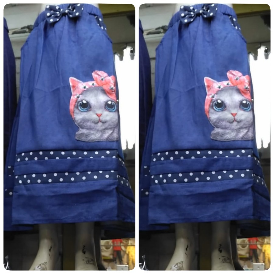 Rok Denim Anak 7-8 tahun