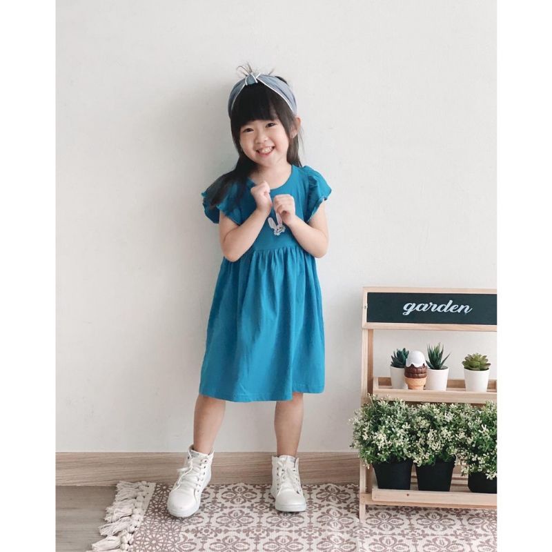 CAH BOCAH - RUFFLE DRESS - DRESS ANAK - BAJU ANAK - DRESS BAYI