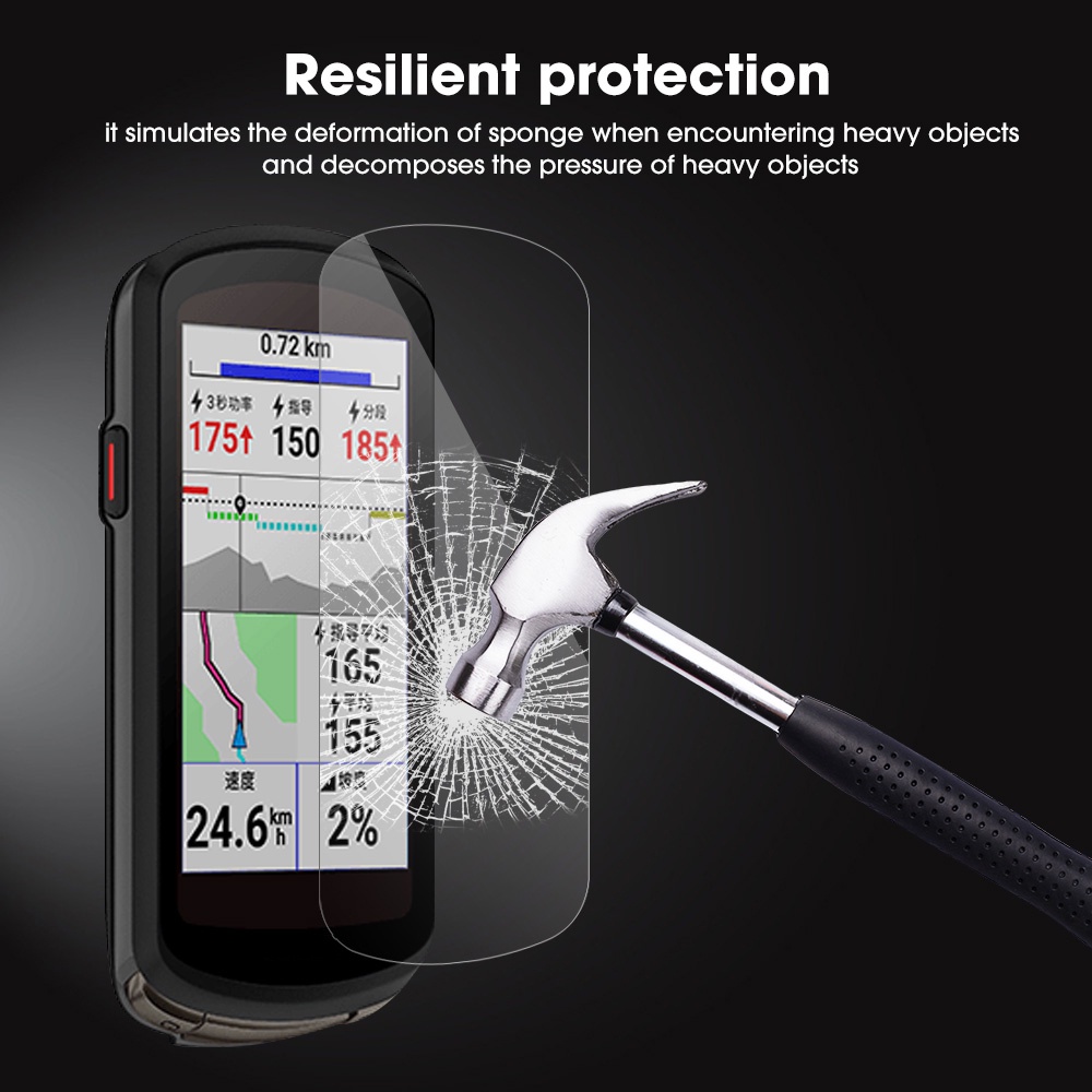 Pelindung Layar Tempered Glass Anti Gores / Minyak Tahan Guncangan Untuk Garmin Edge / 1 / 2 Pcs Garmin Edge 1040 Code Watch