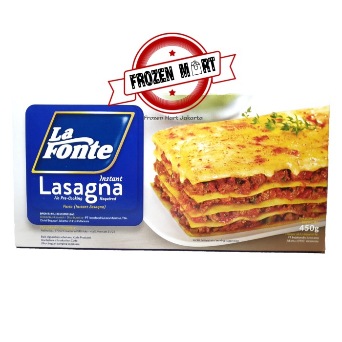 

PASTA-ANEKA- LA FONTE LASAGNA 450 GR -ANEKA-PASTA.