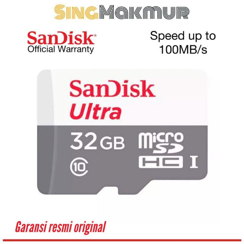 sandisk ultra micro sd 32GB garansi resmi original