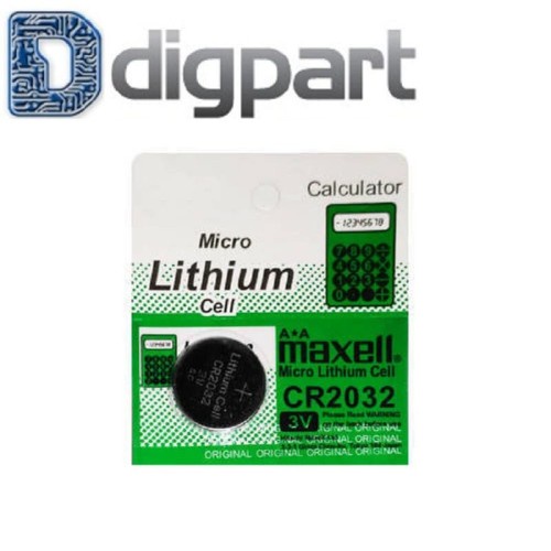 BATERAI LITHIUM 3V CR 2032 KANCING CR2032 Maxell CR2032 Battery