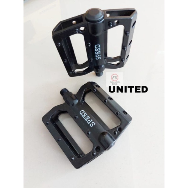 PEDAL ALLOY UNITED SPEED SEPEDA MTB ROADBIKE FOLDING LIPAT FIXIE AS BESAR