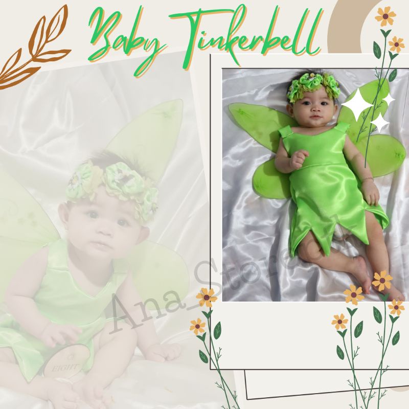 Dress Tinkerbell / Tingkerbell /tinker bell / baju Tingkerbell /Baju tingkerbell anak /Dress Tinkerb