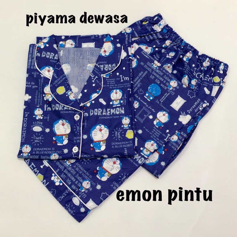 Emon pintu - stelan bajutidur piyama bisa couple family mom and kids