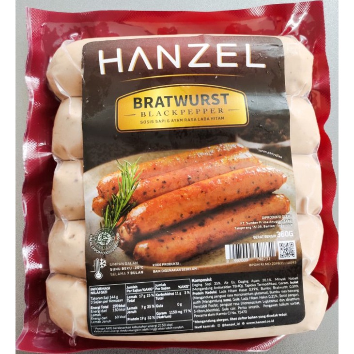 

Sosis Hanzel Bratwurst Blackpaper