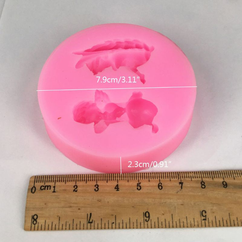 Glitter Cute Baby Angel Wings Love Heart Prayer Pendant Keychain Silicone Resin Mold Epoxy Resin DIYJewelry Making Tools