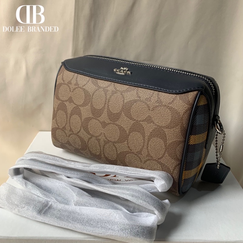 Coach Bennett Crossbody In Signature Canvas With Gingham Print(F76630)