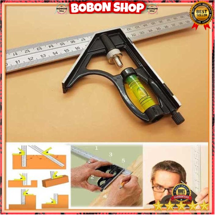 

Mistar Penggaris Siku Tukang Multifungsi - ZEAST