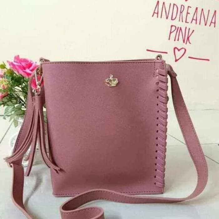 PROMO TAS SELEMPANG ANDREANA PINK SOPHIE MARTIN PARIS