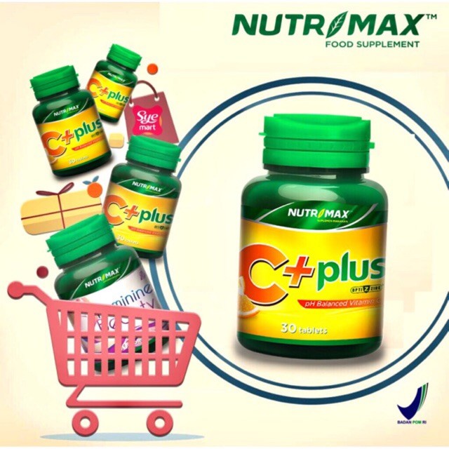 BPOM NUTRIMAX C+ PLUS ISI 30S / VITAMIN C + PENAMBAH STAMINA &amp; DAYA TAHAN TUBUH / SYE