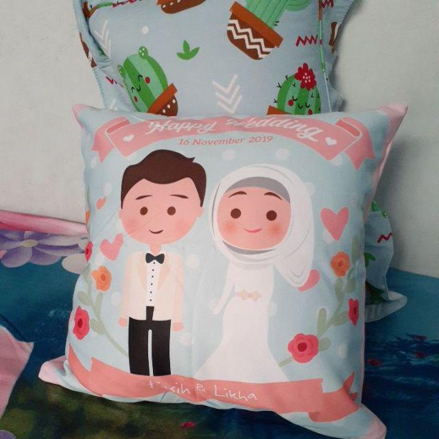 Bantal Custom Wedding Hijab Mewah