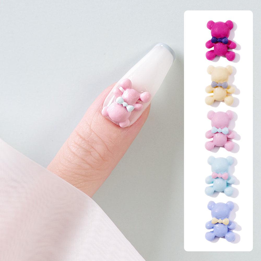 Augustina Hiasan Kuku 10pcs Resin Kartun DIY Nail Art Dekorasi