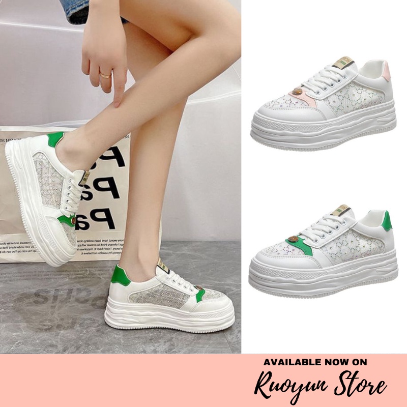 RYX - Double OOB Sepatu Sneakers Wanita Fashion Casual / Olahraga - Ori Import