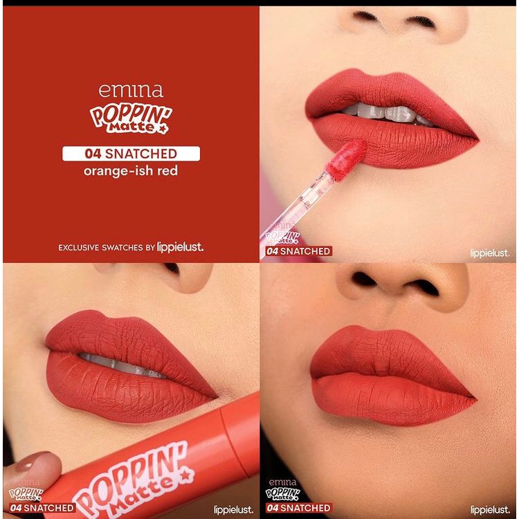 Emina Poppin Lip Cream / Lip Matte Emina - BPOM
