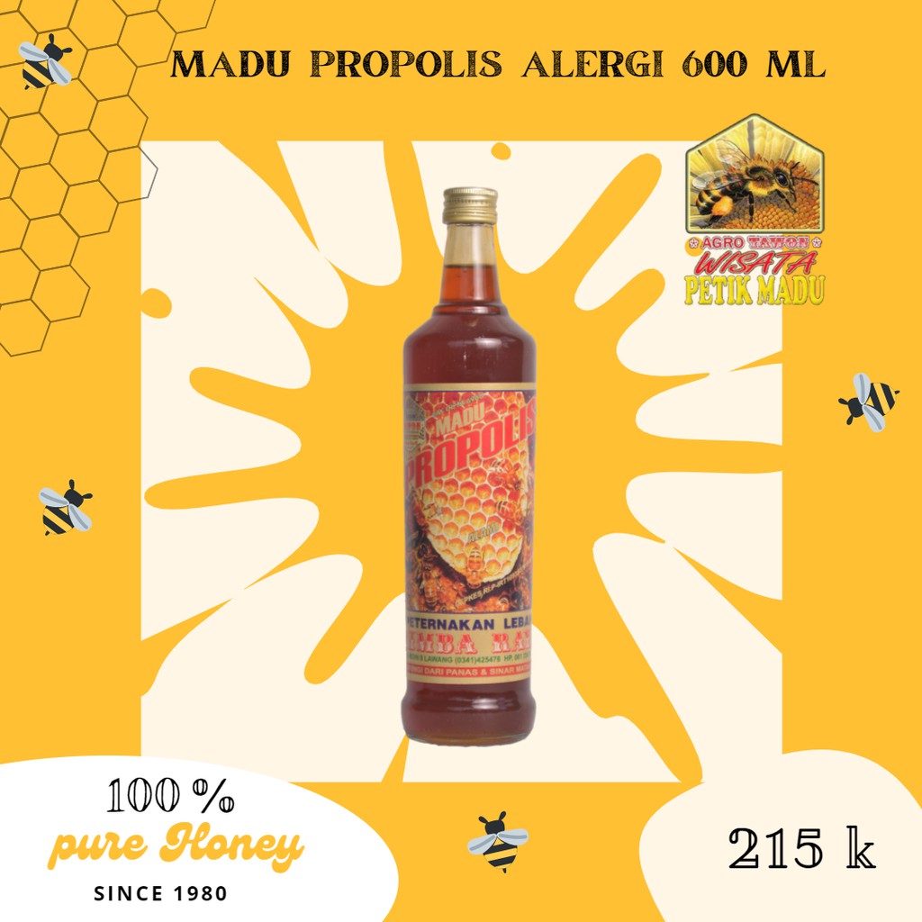 

MADU ALERGI RIMBA RAYA 600 ml HONEY MADU KESEHATAN