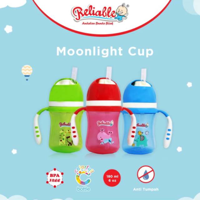 ♥BabyYank♥ RELIABLE MOONLIGHT TRAINING CUP RCM6405 / BOTOL MINUM BAYI RELIABLE