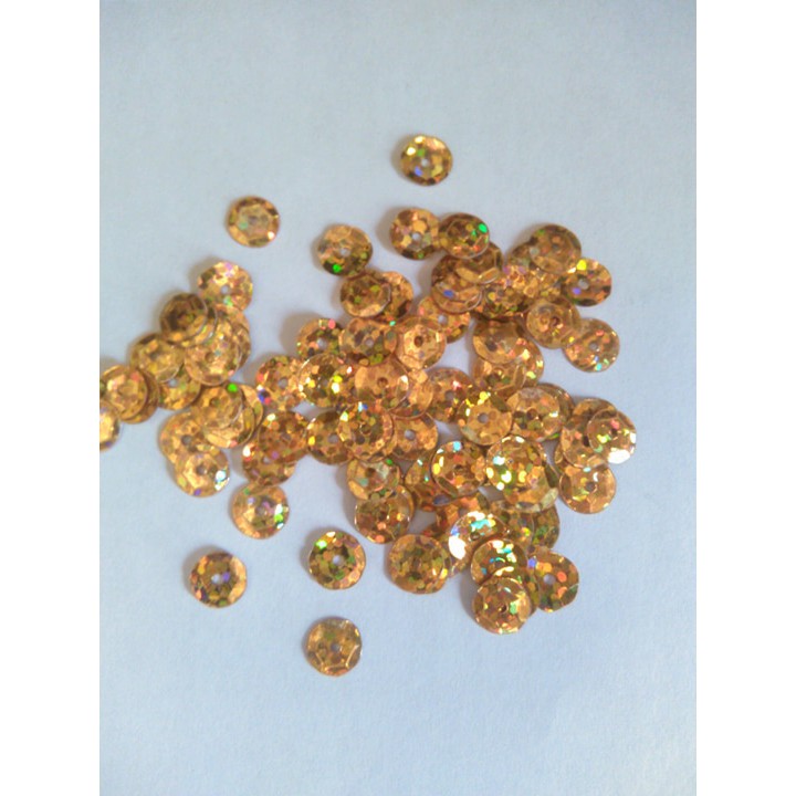 Manik borci 6 mm bulat-kemas kecil