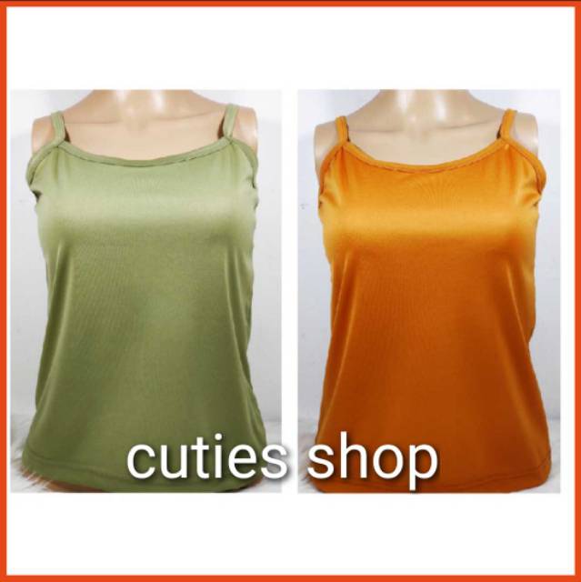 TANK TOP wanita - polos- warna natural - tali kecil