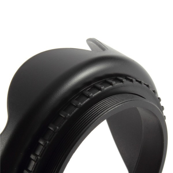 Ikacha Lens Hood for Cameras 58mm (Screw Mount) - EW-73B - Black Grab Medan