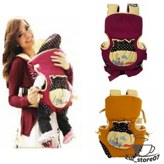 GENDONGAN BAYI DEPAN RANSEL GENDONGAN BABY DEPAN SNOBBY 3 IN 1 SAKU KERUT AWESOME DOTTY TPG 1441