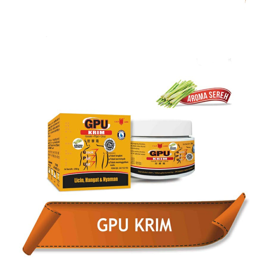 GPU CREAM CAPLANG 60GR| 150GR| 250GR ~ ORIGINAL 100%