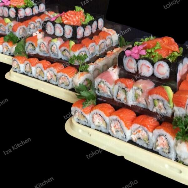 

Sushi Salmon Mentai/Parcel Party Sushi/Parcel lebaran/Parcel Ramadhan