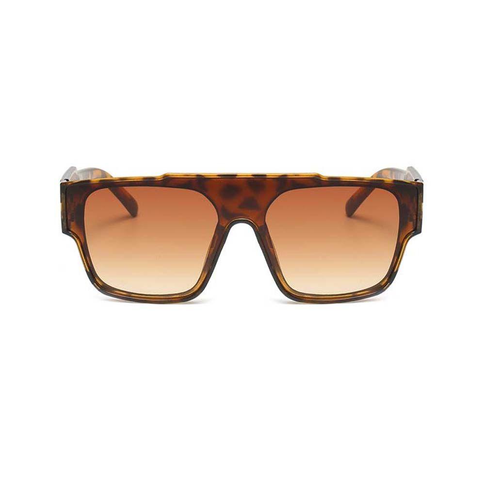 Mxbeauty Kacamata Wanita Vintage Motif Leopard Anti-Reflective Pelindung Mata Musim Panas Kacamata Pria Sunglasses