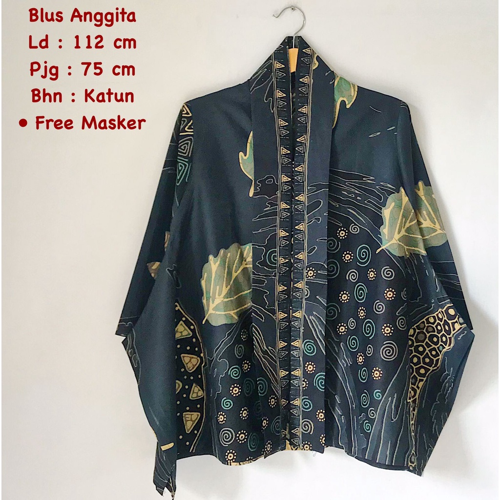 Blus Anggita batik solo atasan kerja trendy