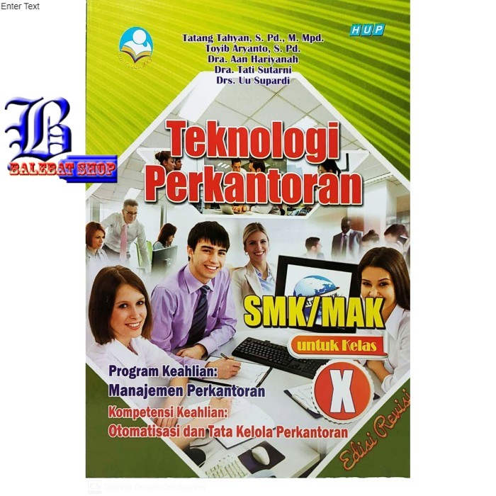 Jual Buku ORIGINAL TEKNOLOGI PERKANTORAN KELAS X BS-PND | Shopee Indonesia