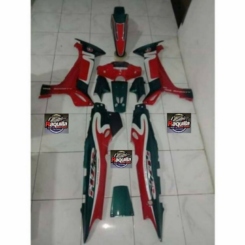 Cover Body Fizr F1zr Caltex Hiaju Merah Full Set Halus Cover Bodi Yamaha Fiz r