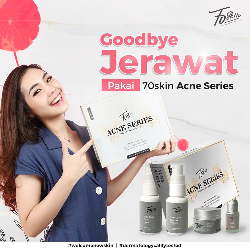 70Skin Acne Series paket lengkap Skincare TERBAIK