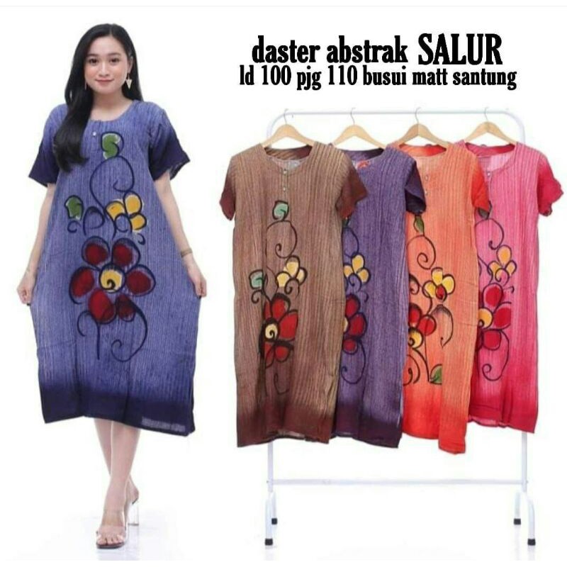 DASTER ABSTRAK SALUR-DASTER KANCING DEPAN-DASTER BUSUI-BUMIL-DASTER LENGAN PENDEK-DASTER MURAH