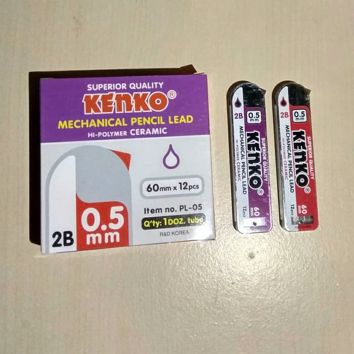 

PROMO Pencil Lead 2B Kenko ( Isi Pensil Mekanik 2B Kenko)