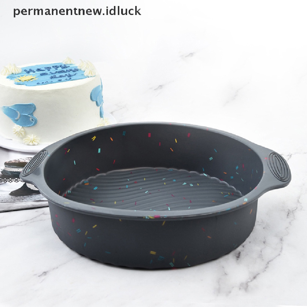 Cetakan Kue Mousse Roti Bentuk Bulat Bahan Silikon Reusable Untuk Alat Dapur