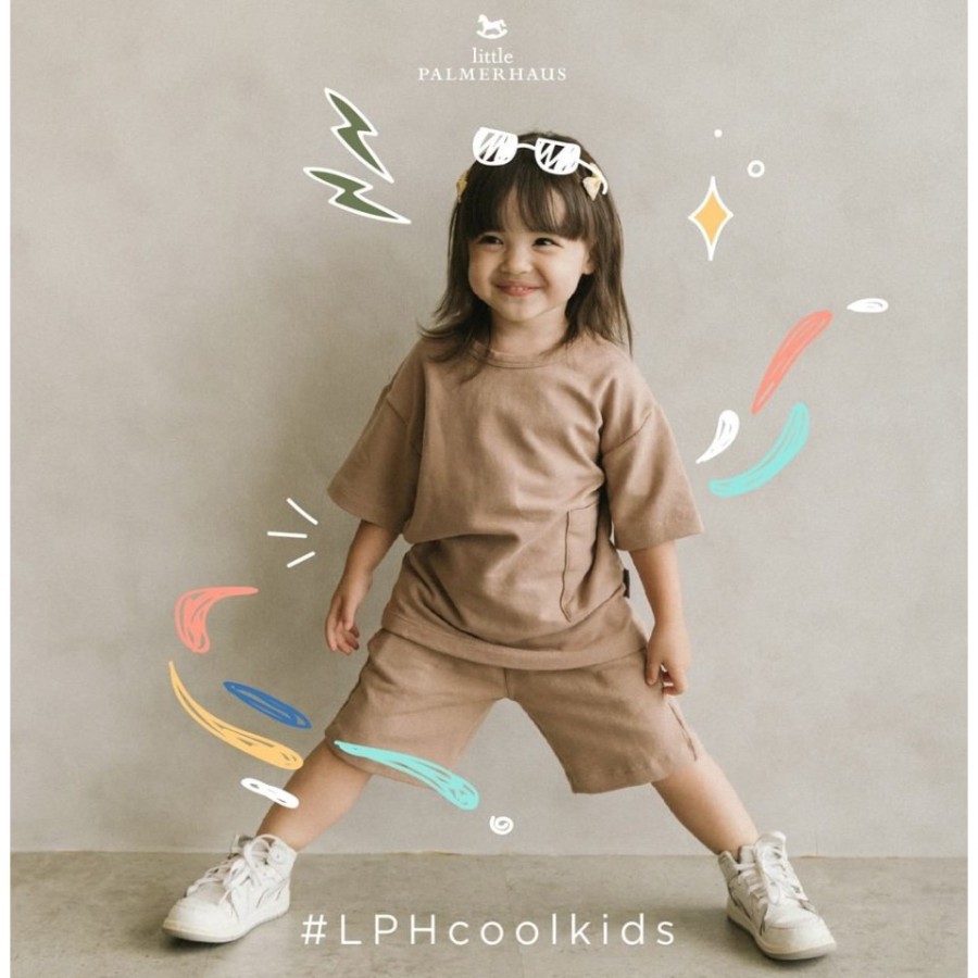 Little Palmerhaus 1y/2y/3y/4y/5y/6y OVERSIZED JERSEY TEE / Kaos Oblong Besar Anak