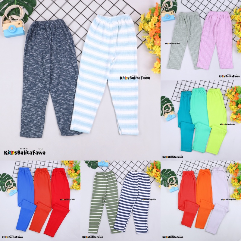 Legging Sheila uk 1-2 Tahun / Leging Panjang Anak Balita Perempuan Celana Ketat EXPORT QUALITY