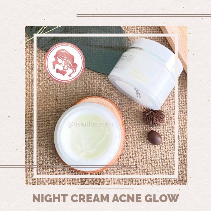 NIGHT CREAM ACNE GLOW BPOM VAZ GLOW CREAM MALAM JERAWAT