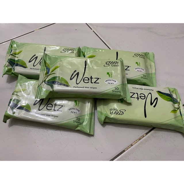 Tissue Basah Wetz Greentea 10
